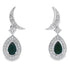 .55ct Onyx Diamond Dangle Earrings 10KT White Gold by Bids.com