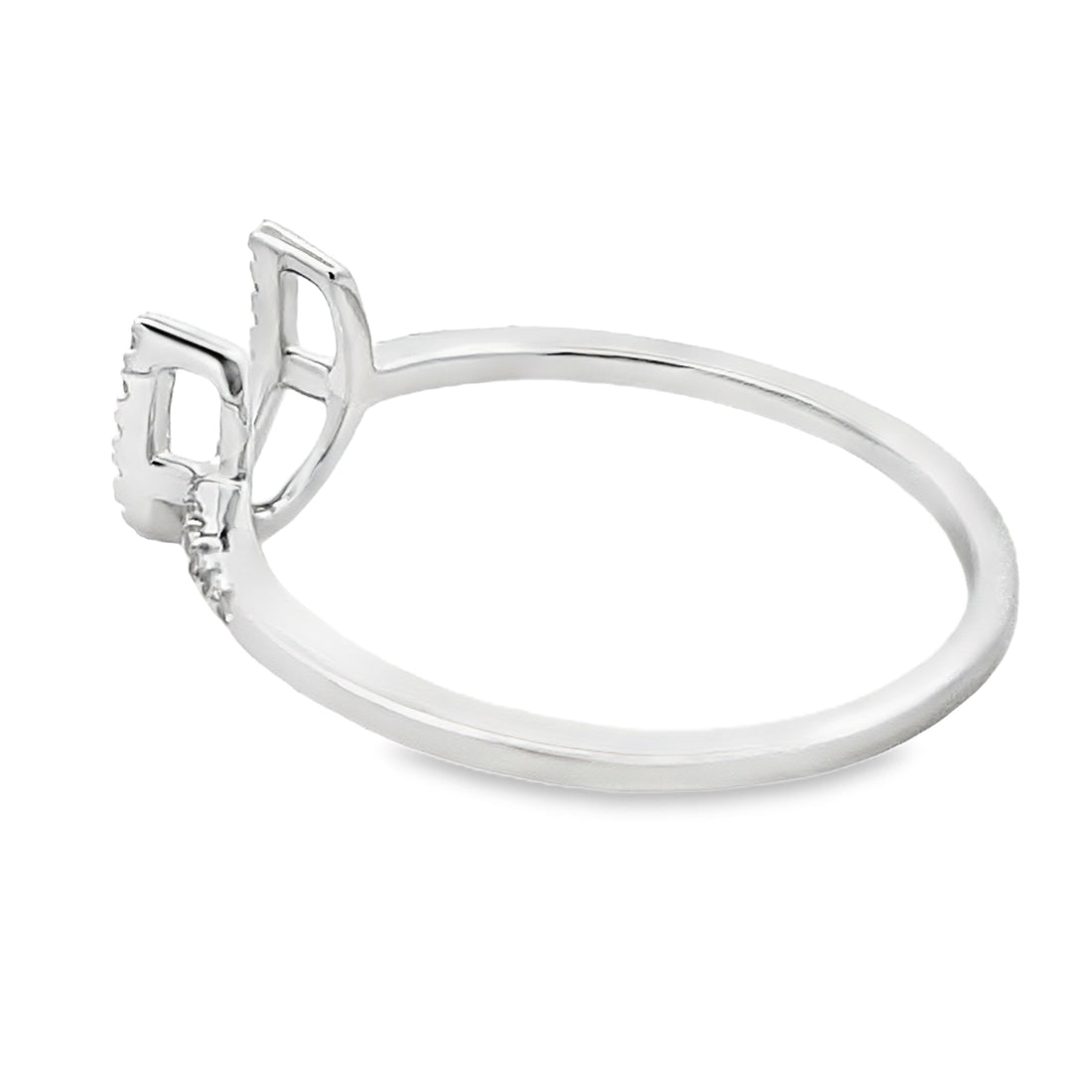 Natural .10ct Diamond Ring 14KT White Gold by Bids.com