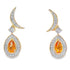 .48ct Citrine Diamond Dangle Earrings 10KT Yellow Gold by Bids.com