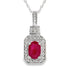 .66ct Ruby Diamond Fashion Pendants 10KT White Gold by Bids.com