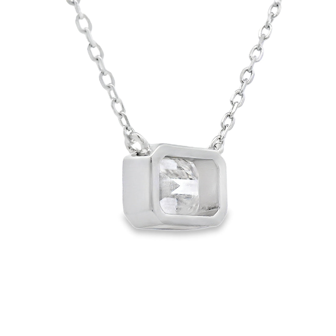 .85ct Moissanite Pendant Sterling Silver 