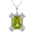 1.87ct Peridot Diamond Fashion Pendants 10KT White Gold by Bids.com