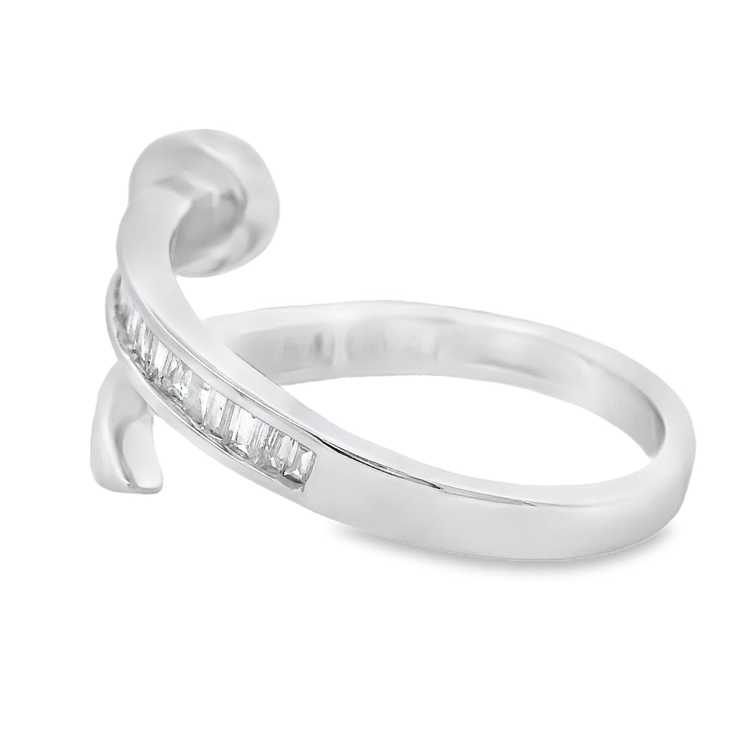 Natural .35ct Diamond Ring 14KT White Gold by Bids.com