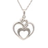 .10ct Diamond Heart Love Pendant Sterling Silver by Bids.com