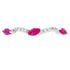 .21ct Ruby Diamond stackable band set 14KT White Gold by Bids.com