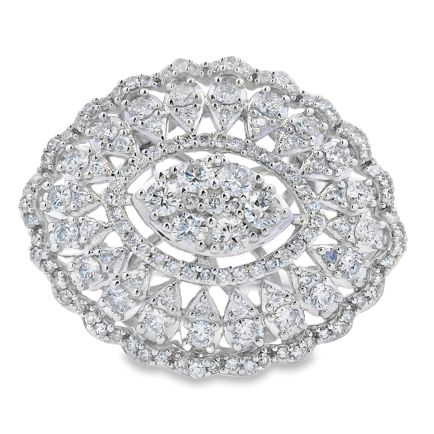 .85ct Diamond Ring 14KT White Gold