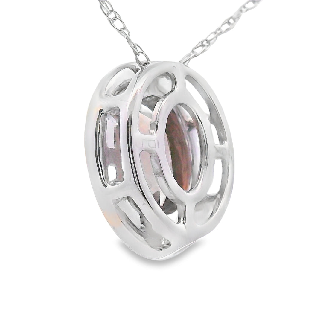 .40ct Quartz Diamond Fashion Pendants 10KT White Gold by Bids.com