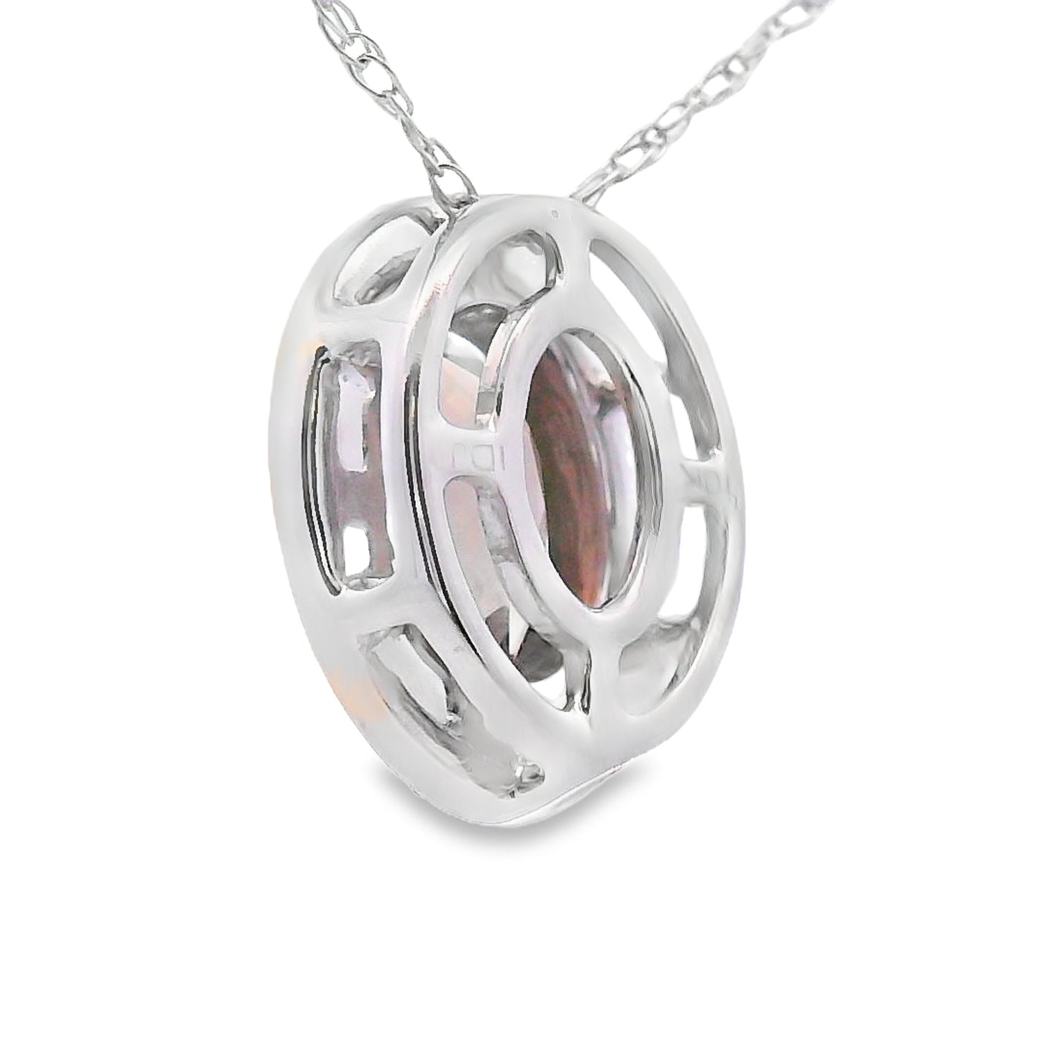 .40ct Quartz Diamond Fashion Pendants 10KT White Gold by Bids.com