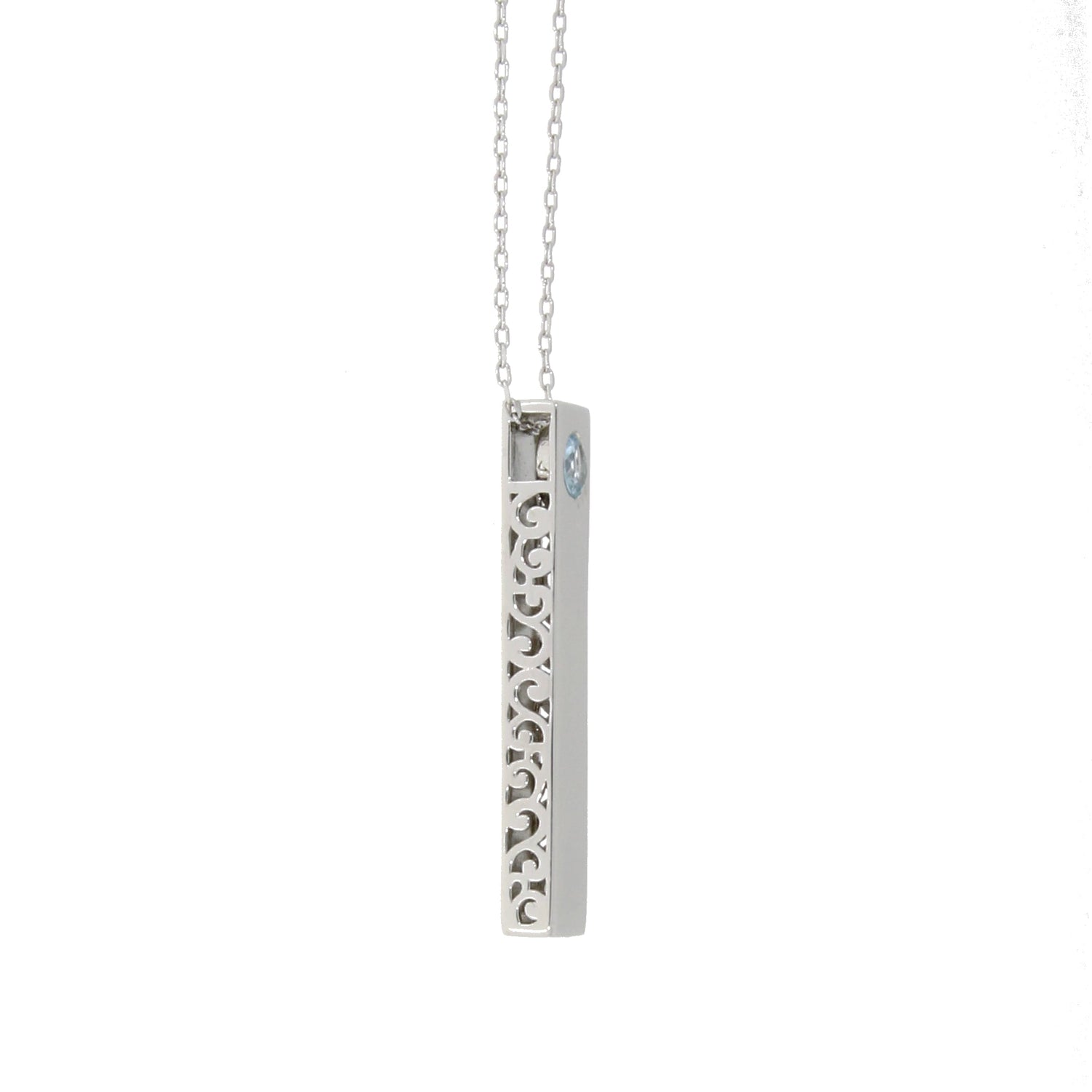 Natural Blue Topaz Fashion Pendants Sterling Silver by Bids.com