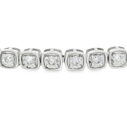 Lab Grown Diamond Tennis Bracelet 10KT White Gold