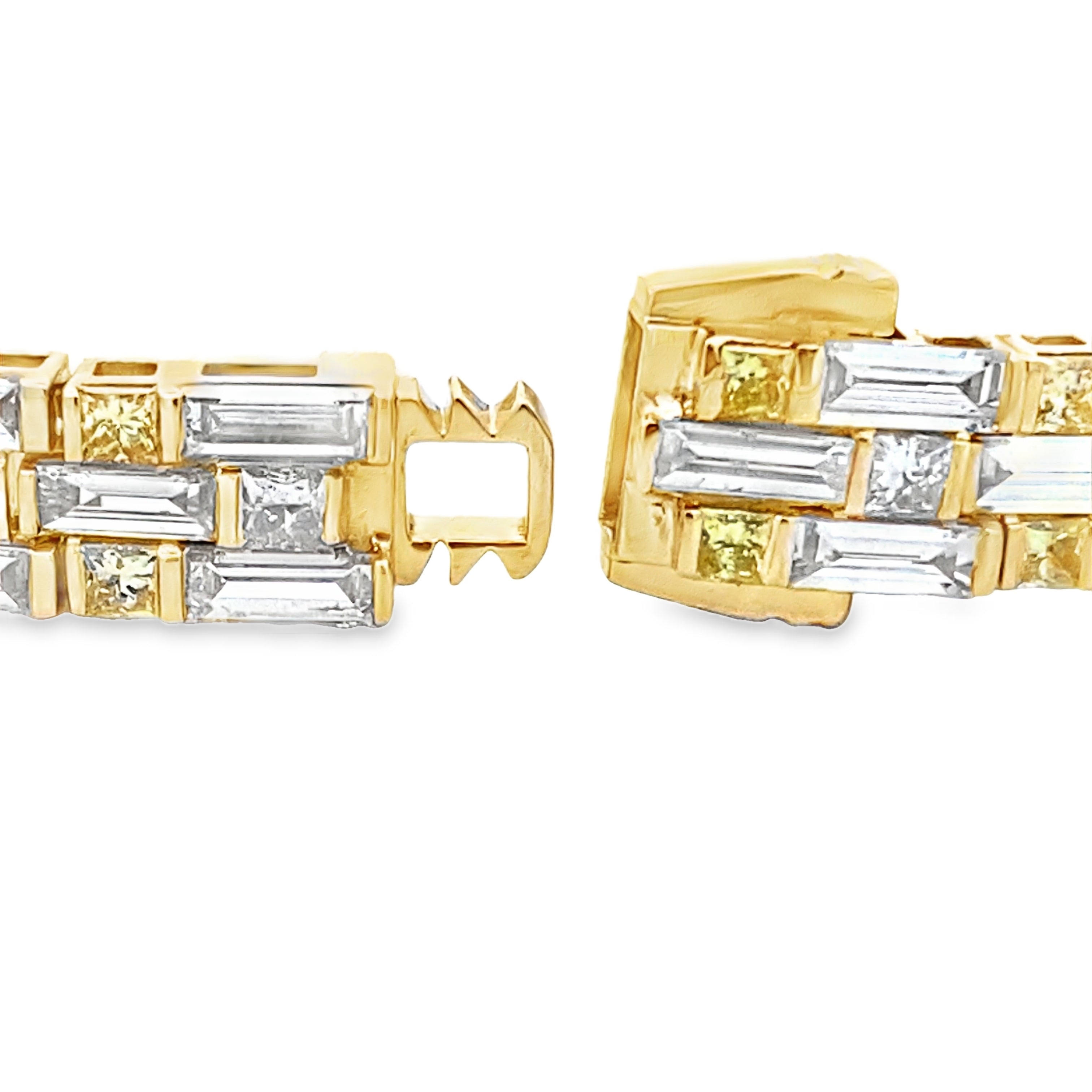 Lab Grown Diamond Tennis Bracelet 14KT Yellow Gold by Bids.com