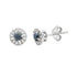 Natural .25ct Diamond Stud Earrings Sterling Silver by Bids.com