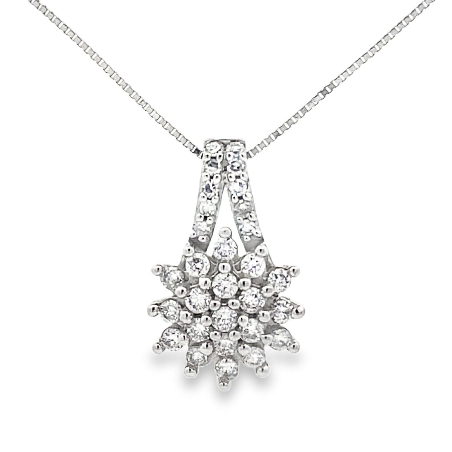 Lab Grown Diamond Fashion Pendants 10KT White Gold by Bids.com