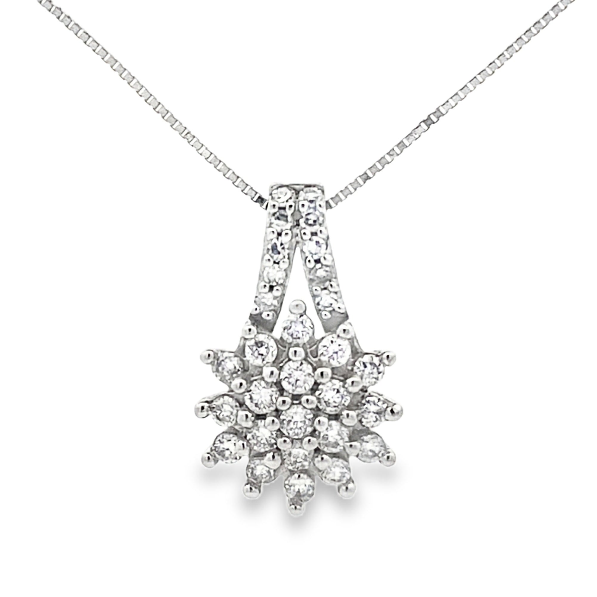 Lab Grown Diamond Fashion Pendants 10KT White Gold by Bids.com