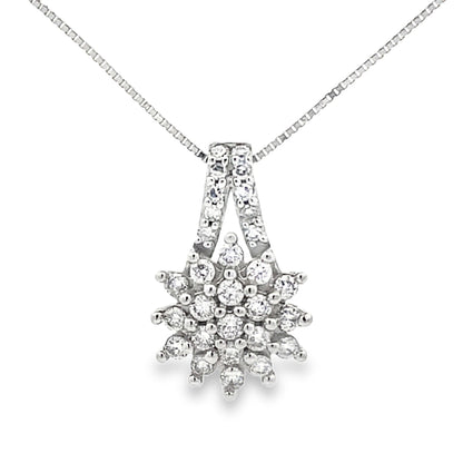 Lab Grown Diamond Fashion Pendants 10KT White Gold by Bids.com