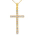 .25ct Diamond Cross Religious Pendant 14KT Yellow Gold by Bids.com