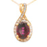 1.61ct Garnet Diamond Fashion Pendants 14KT Yellow Gold by Bids.com