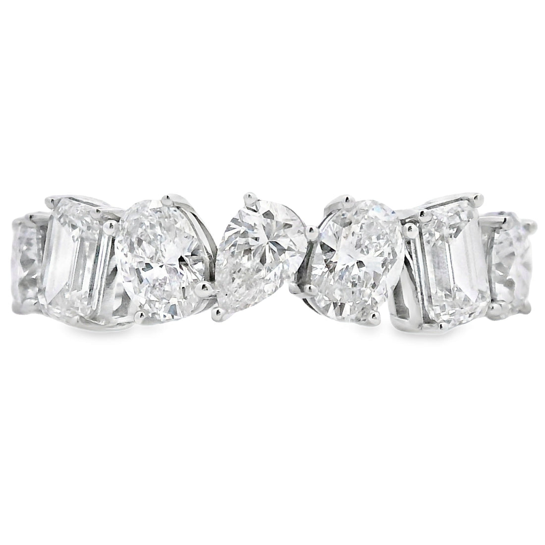Lab Grown Diamond Wedding Band Ring 14KT White Gold by Bids.com