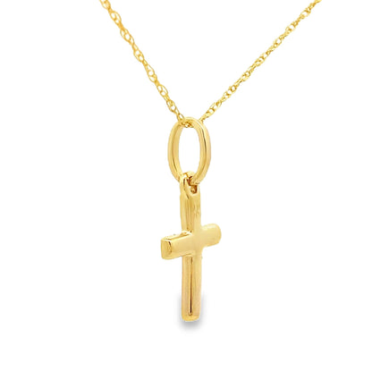 .05ct Diamond Cross Religious Pendant 14KT Yellow Gold by Bids.com