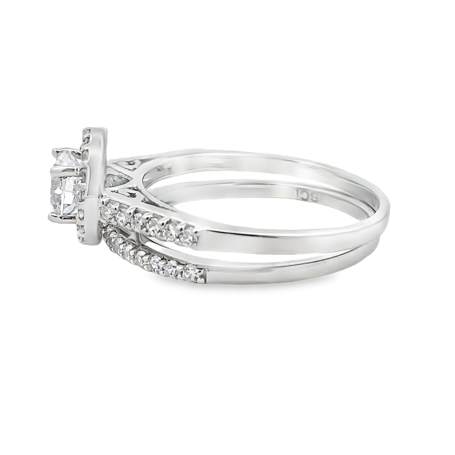 Natural Cubic Zirconia CZ SS Bridal Sterling Silver by Bids.com