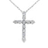.19ct Diamond Cross Religious Pendant 14KT White Gold by Bids.com