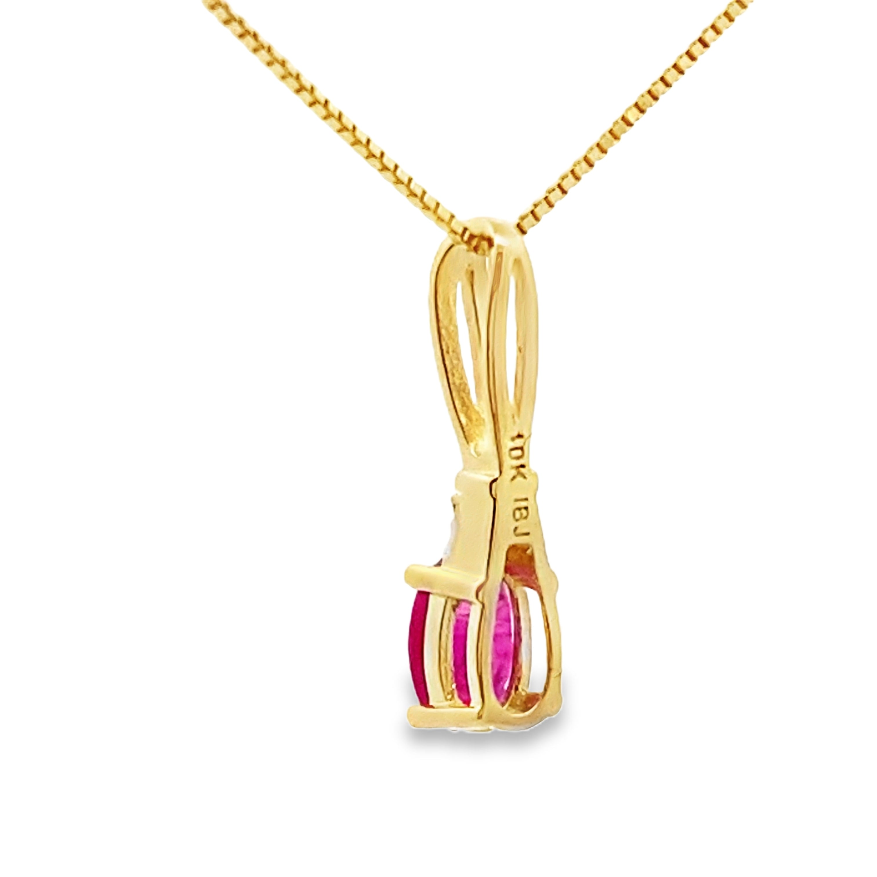 .38ct Ruby Diamond Fashion Pendants 10KT Yellow Gold by Bids.com