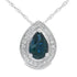 .54ct Sapphire Diamond Fashion Pendants 10KT White Gold by Bids.com