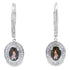 .81ct Quartz Diamond Dangle Earrings 10KT White Gold by Bids.com