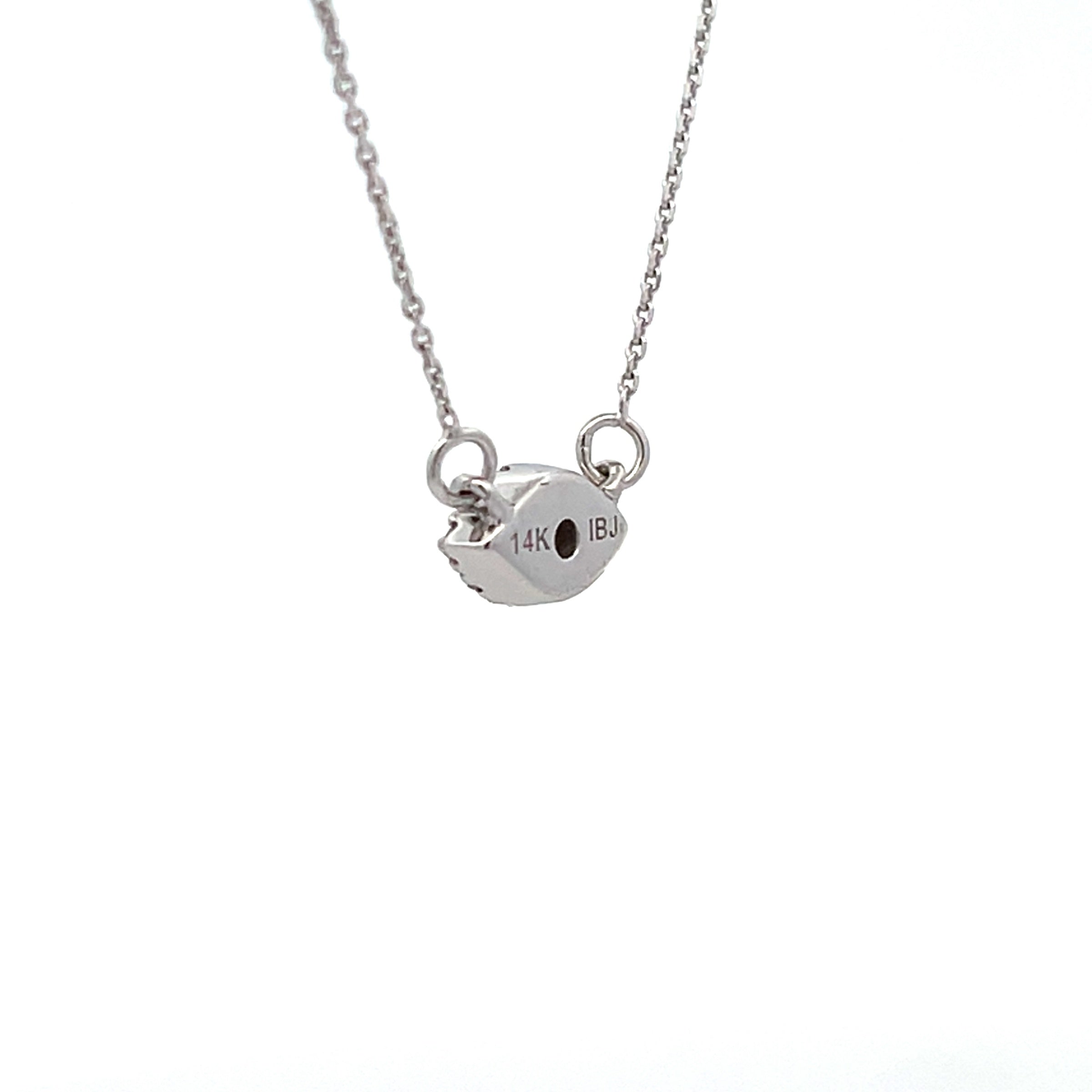 .14ct Sapphire Diamond Fashion Pendants 14KT White Gold by Bids.com
