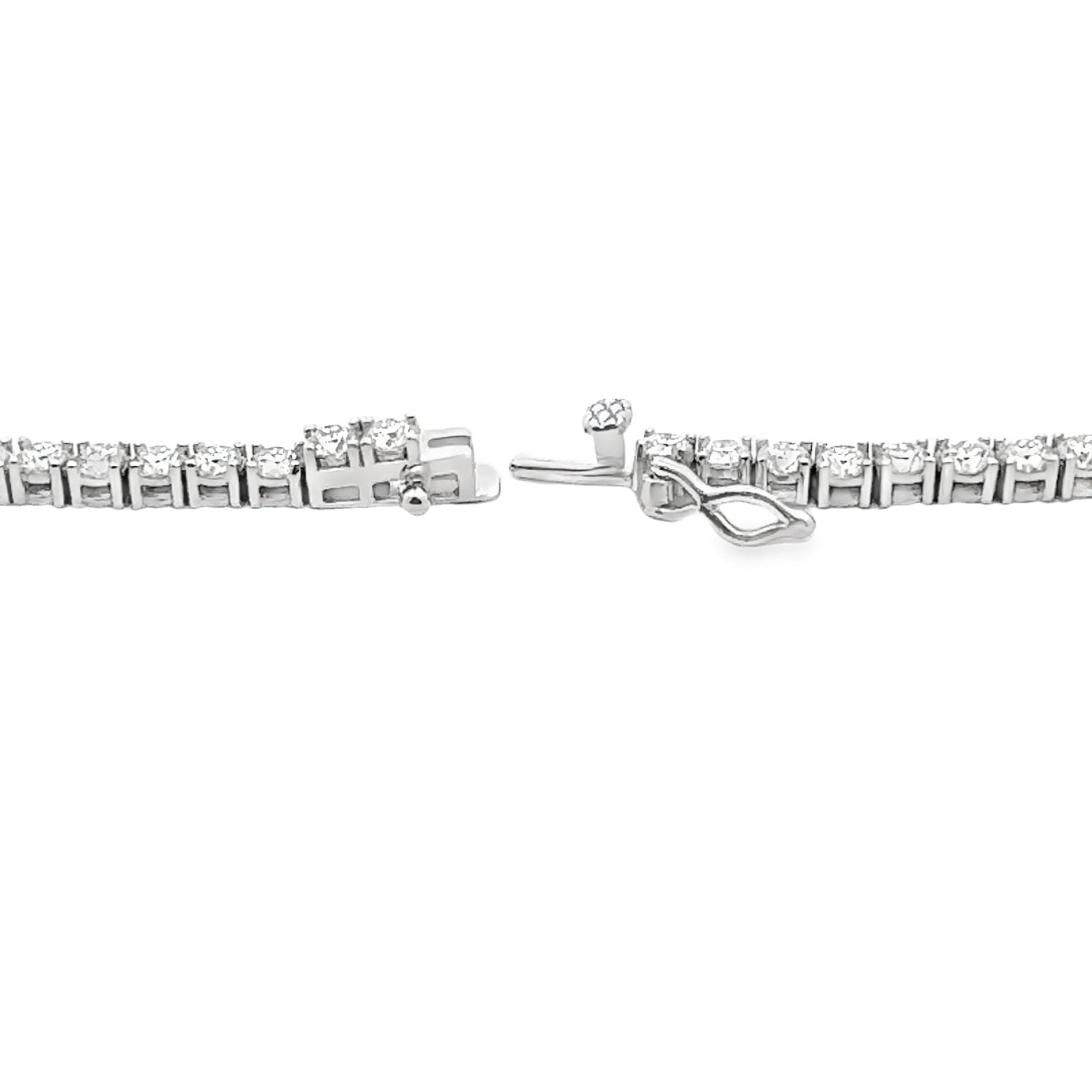 15.14ct Moissanite Tennis Necklace Sterling Silver by Bids.com