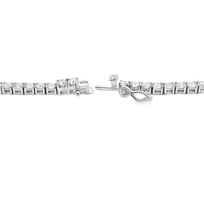 15.14ct Moissanite Tennis Necklace Sterling Silver by Bids.com