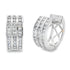 Genuine .50ct Diamond Hoop Earrings 14KT White Gold by Bids.com