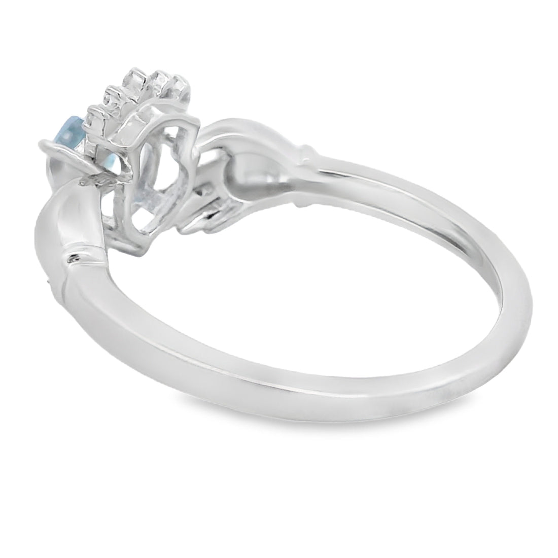 Natural Blue Topaz Ring Sterling Silver by Bids.com