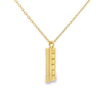 Sapphire Diamond Fashion Pendants 14KT Yellow Gold by Bids.com