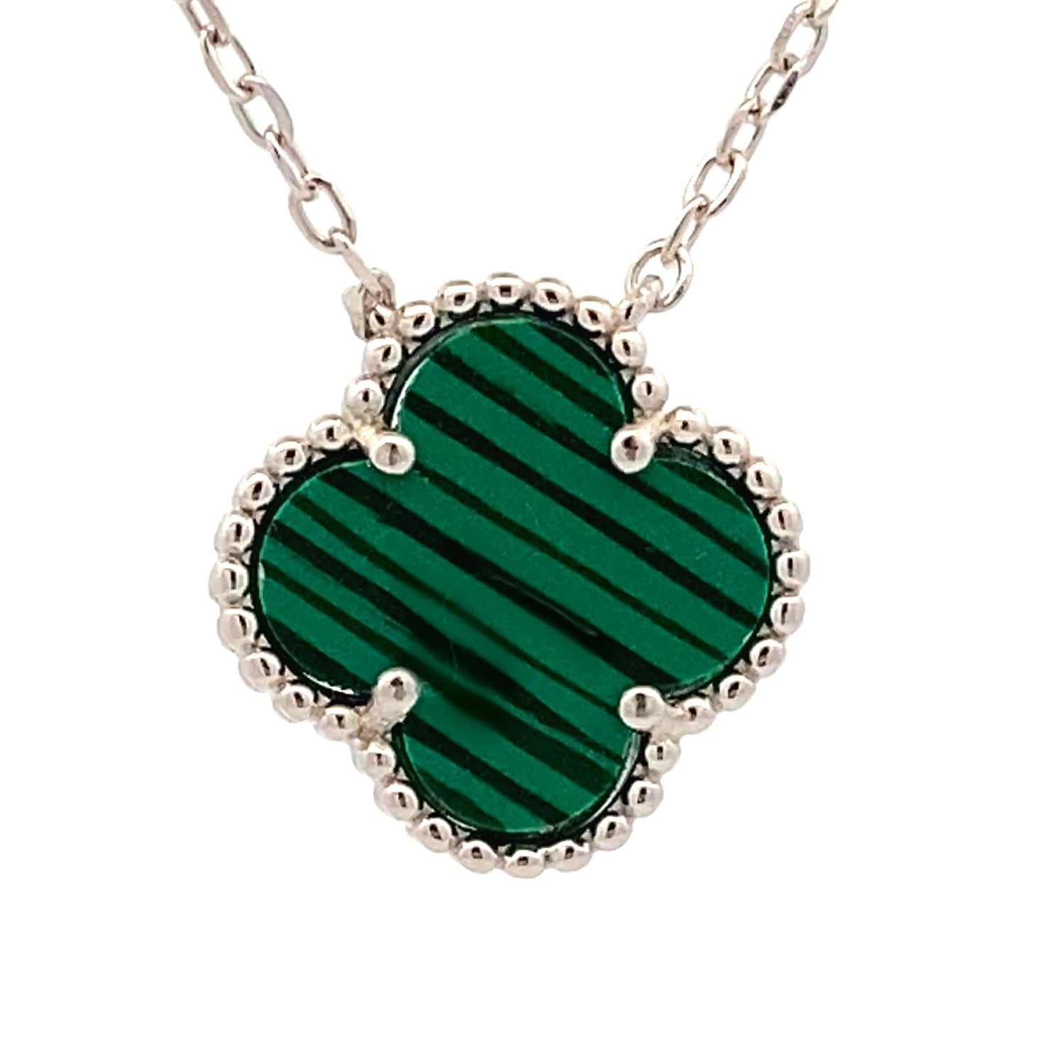 Natural Malachite Fashion Pendants Sterling Silver by Bids.com