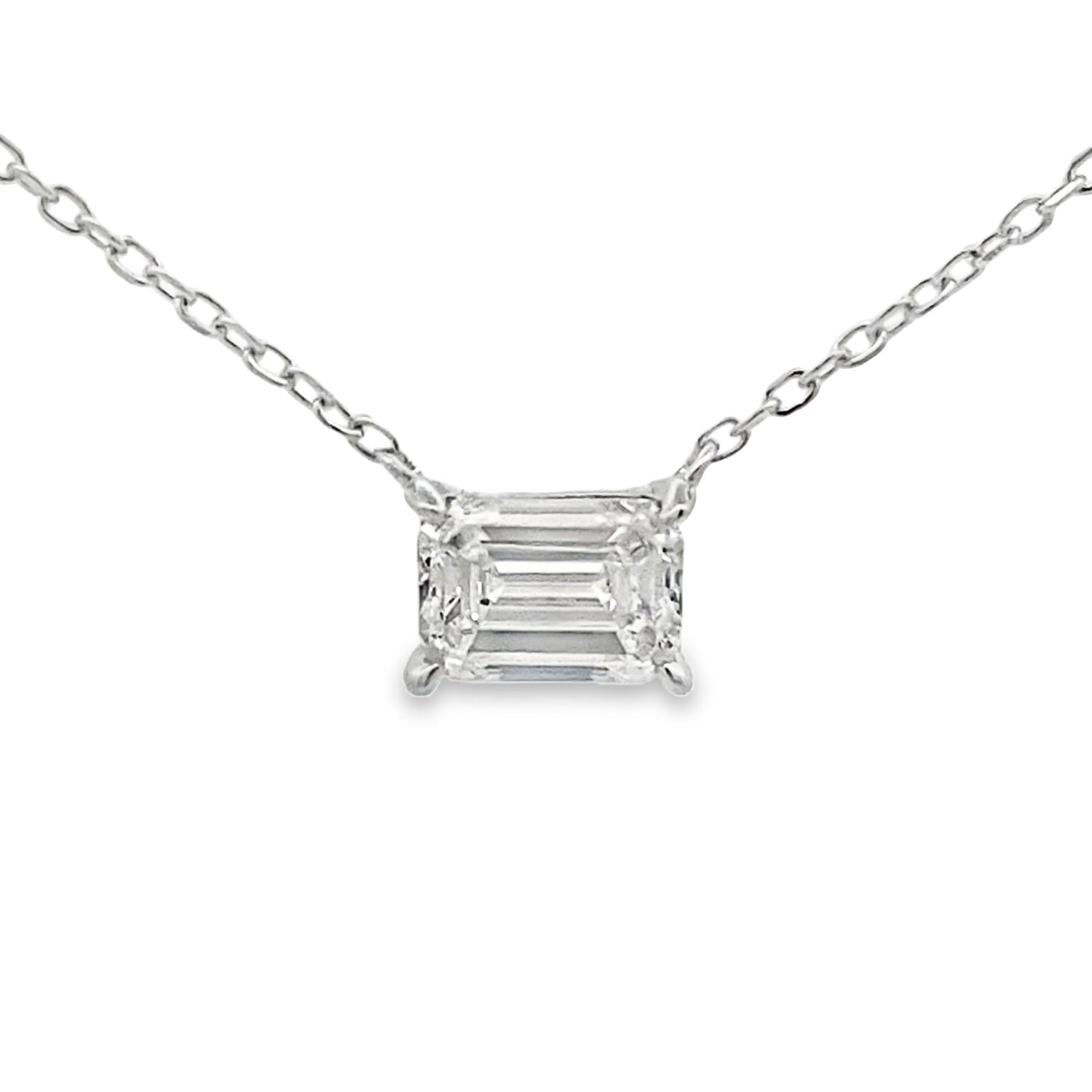 1.00ct Lab Grown Diamond Pendant Sterling Silver