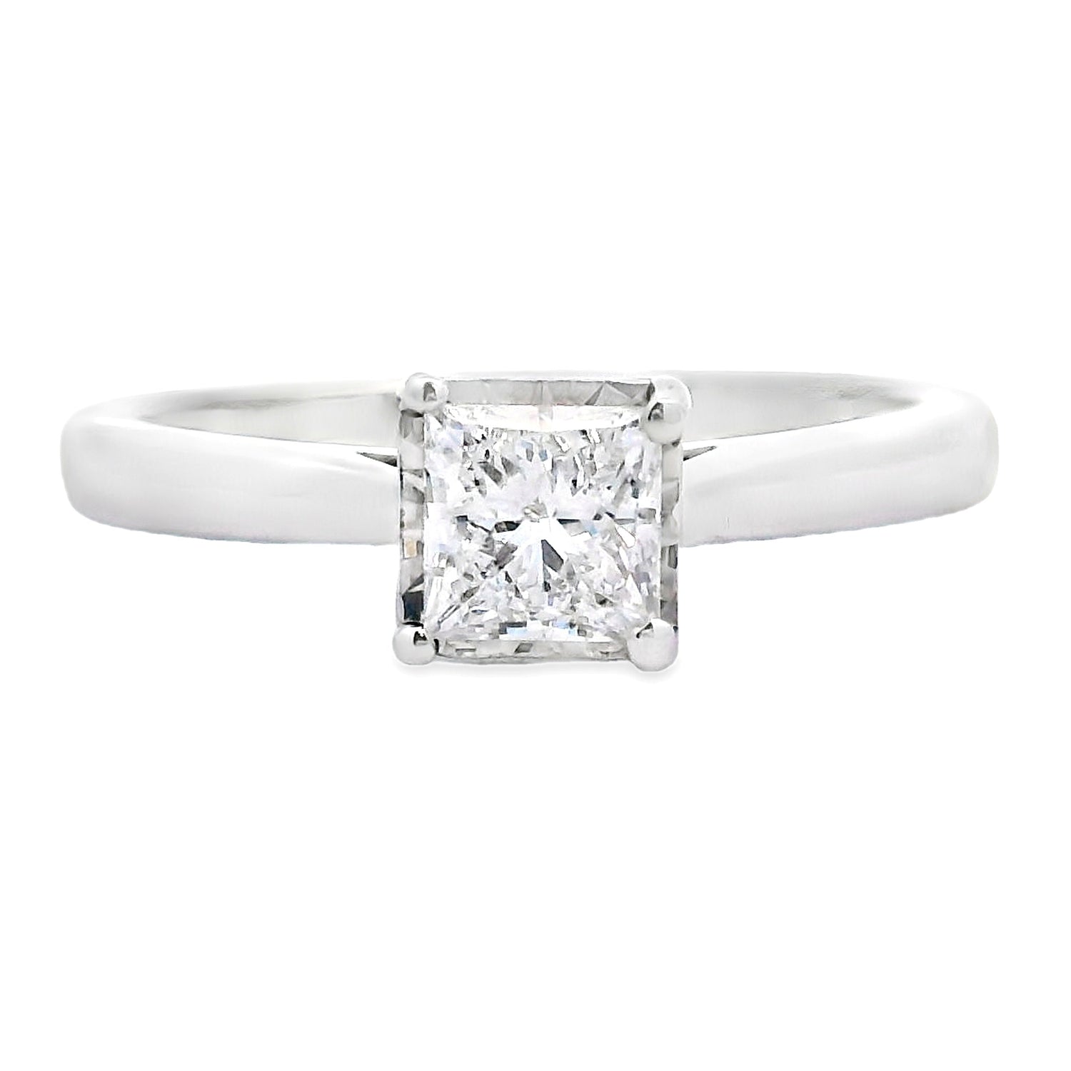 Natural .50ct Lab Grown Diamond  10KT White Gold