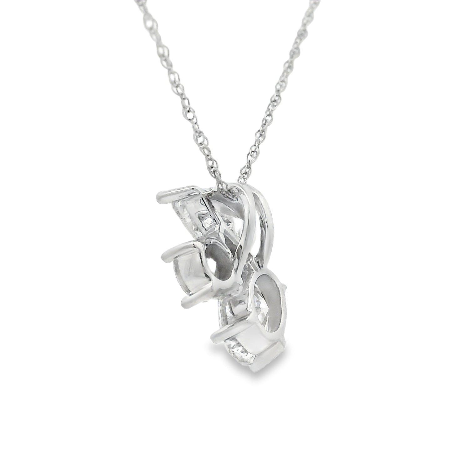 Lab Grown Diamond Fashion Pendants 14KT White Gold by Bids.com