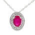 .63ct Ruby Diamond Fashion Pendants 10KT White Gold by Bids.com