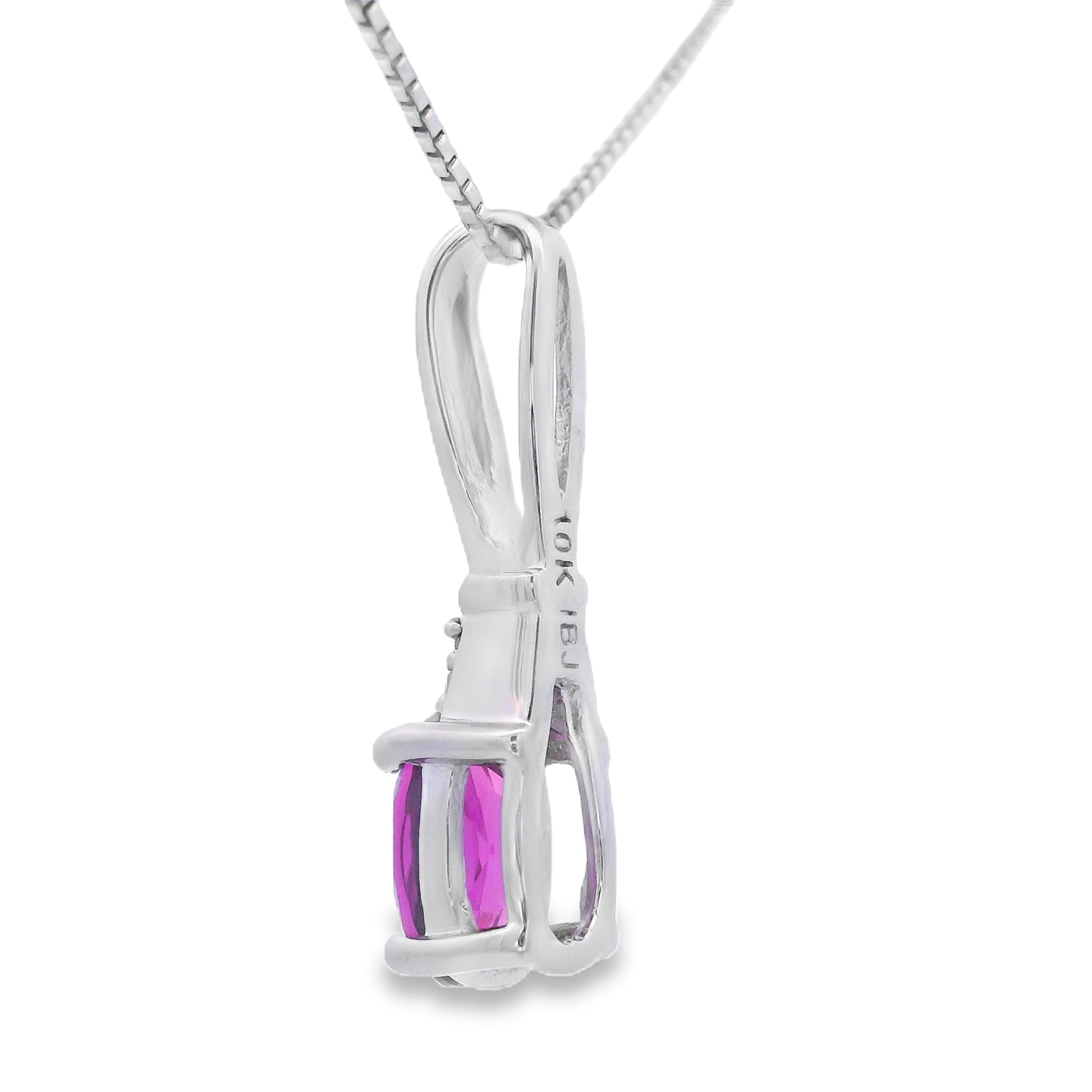 .40ct Rhodolite Garnet Fashion Pendants 10KT White Gold by Bids.com