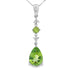 2.35ct Peridot Diamond Fashion Pendants 10KT White Gold by Bids.com