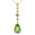 Peridot Diamond Fashion Pendants 10KT Yellow Gold by Bids.com