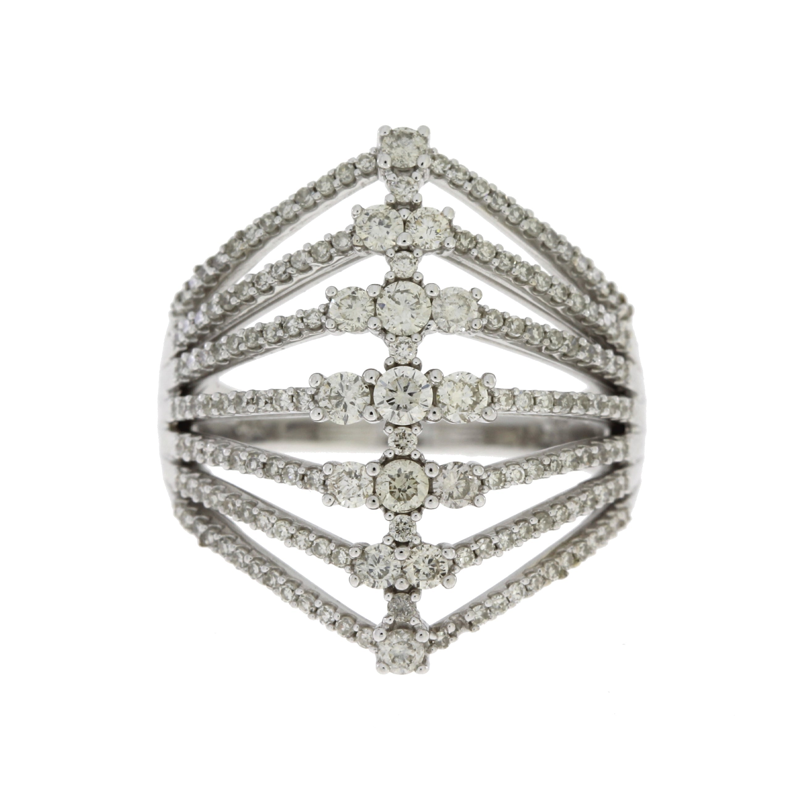 Natural 1.00ct Diamond Ring 14KT White Gold by Bids.com
