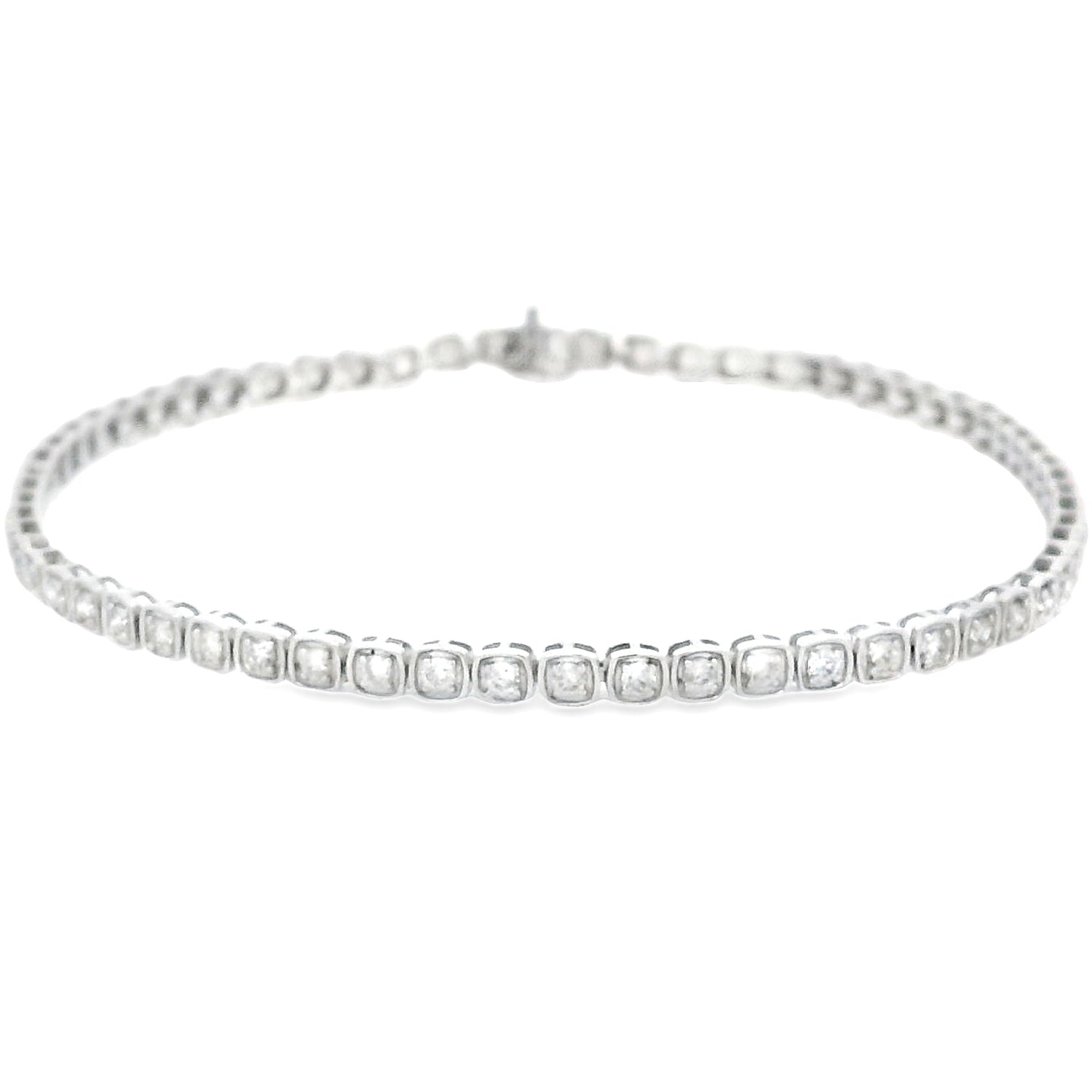 Lab Grown Diamond Tennis Bracelet 10KT White Gold