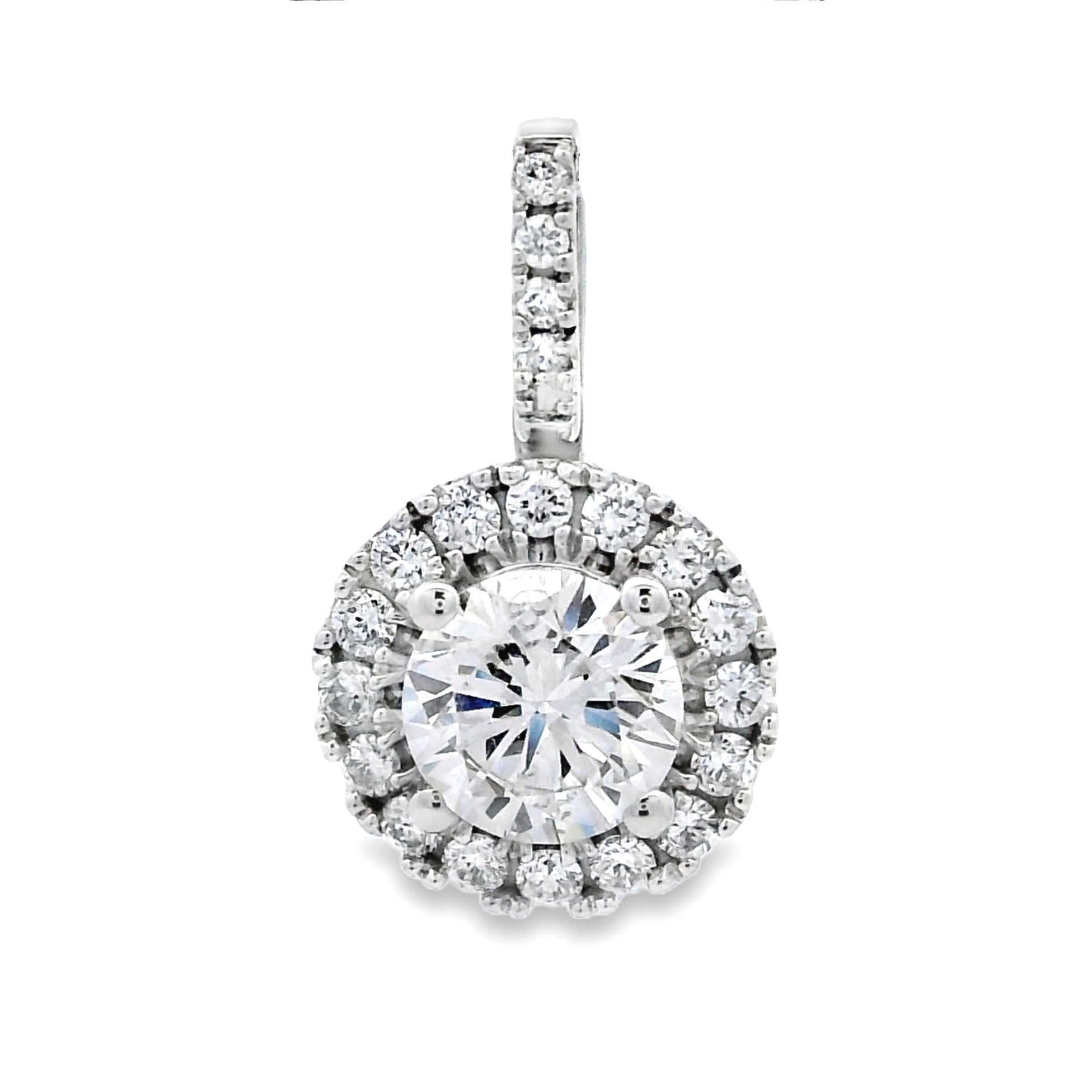 Lab Grown Diamond Fashion Pendants 10KT White Gold by Bids.com