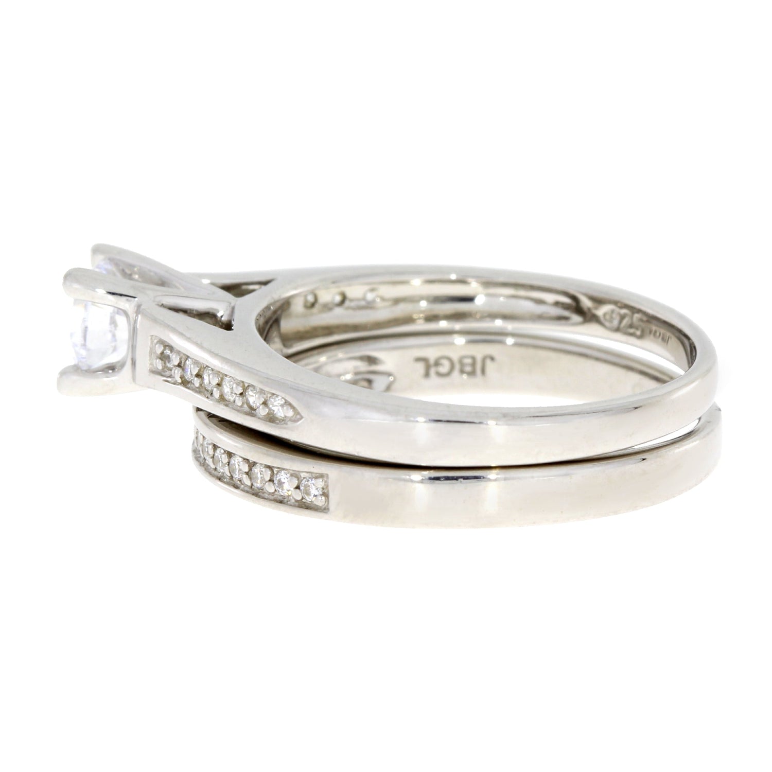 Genuine Cubic Zirconia CZ SS Bridal Sterling Silver by Bids.com