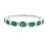 .74ct Emerald Fashion band rings 14KT White Gold by Bids.com