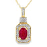 .66ct Ruby Diamond Fashion Pendants 10KT Yellow Gold by Bids.com