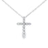 .11ct Diamond Cross Religious Pendant 14KT White Gold by Bids.com