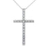 .50ct Diamond Cross Religious Pendant 14KT White Gold by Bids.com